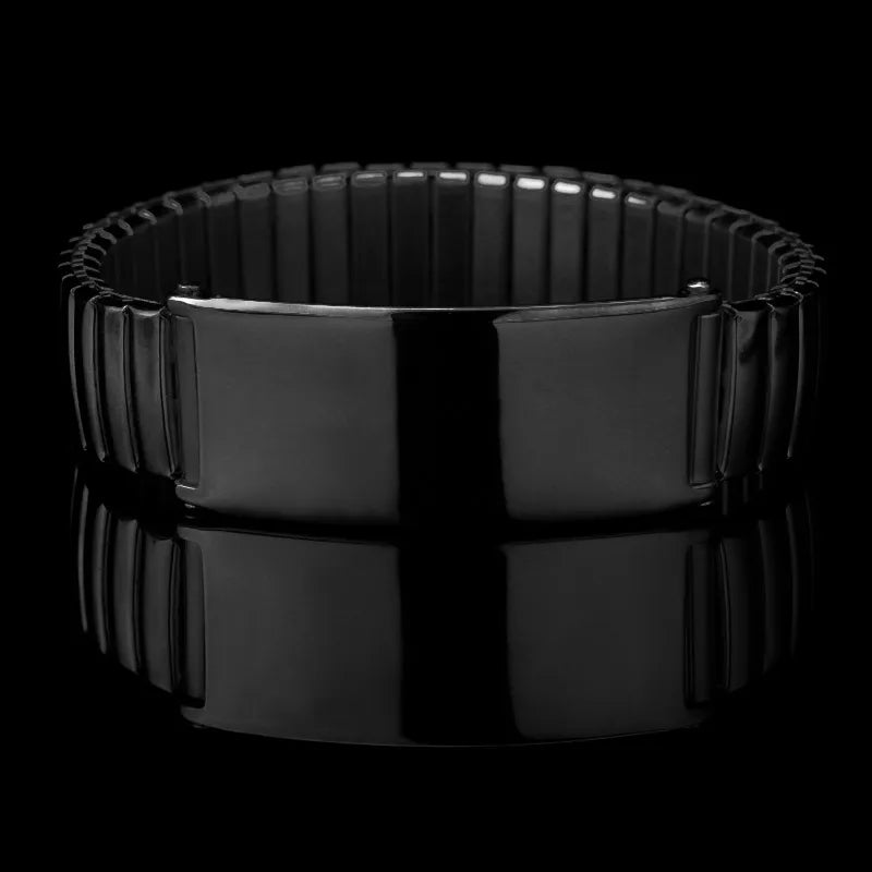 simple style geometric titanium steel plating men's bracelets