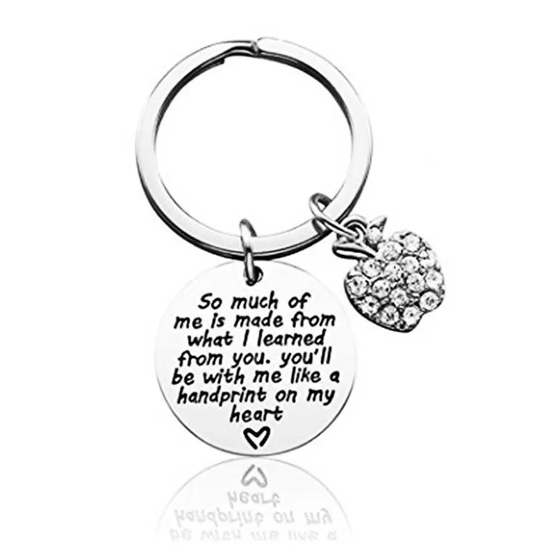 teacher's day graduation gift stainless steel keychain