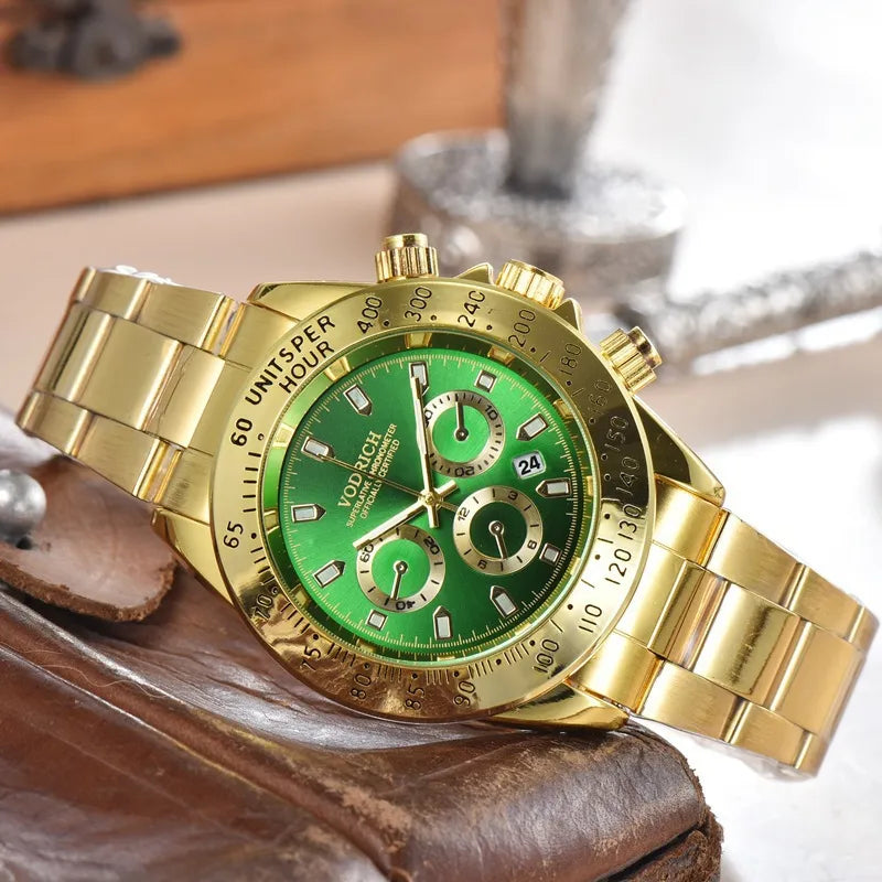 Casual Color Block Solid Color Single Folding Buckle Quartz Women's Watches