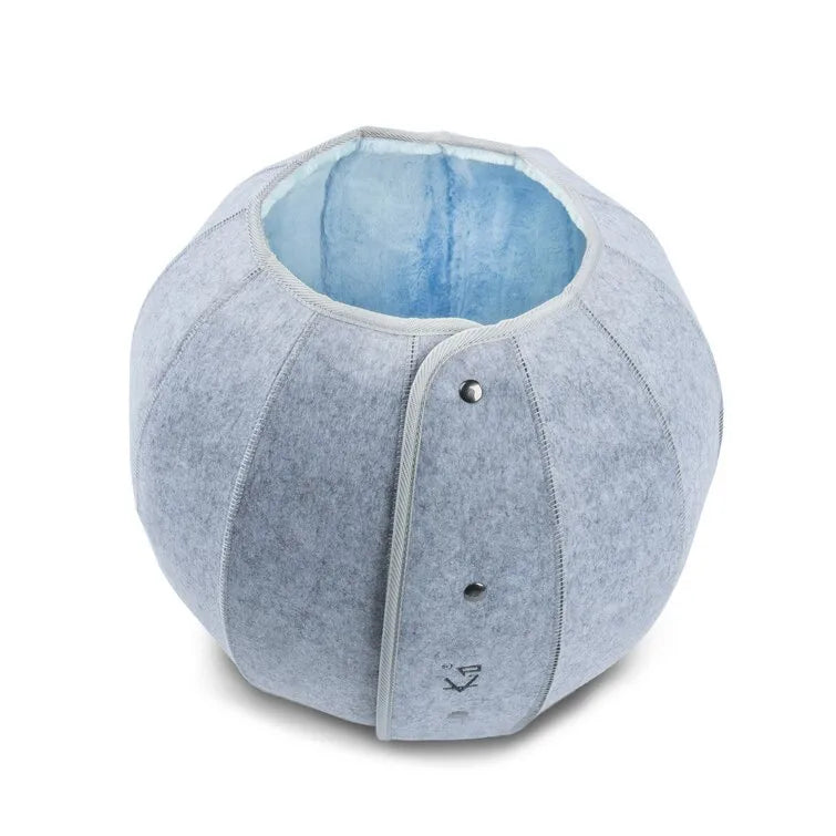 simple style felt cloth solid color pet bed
