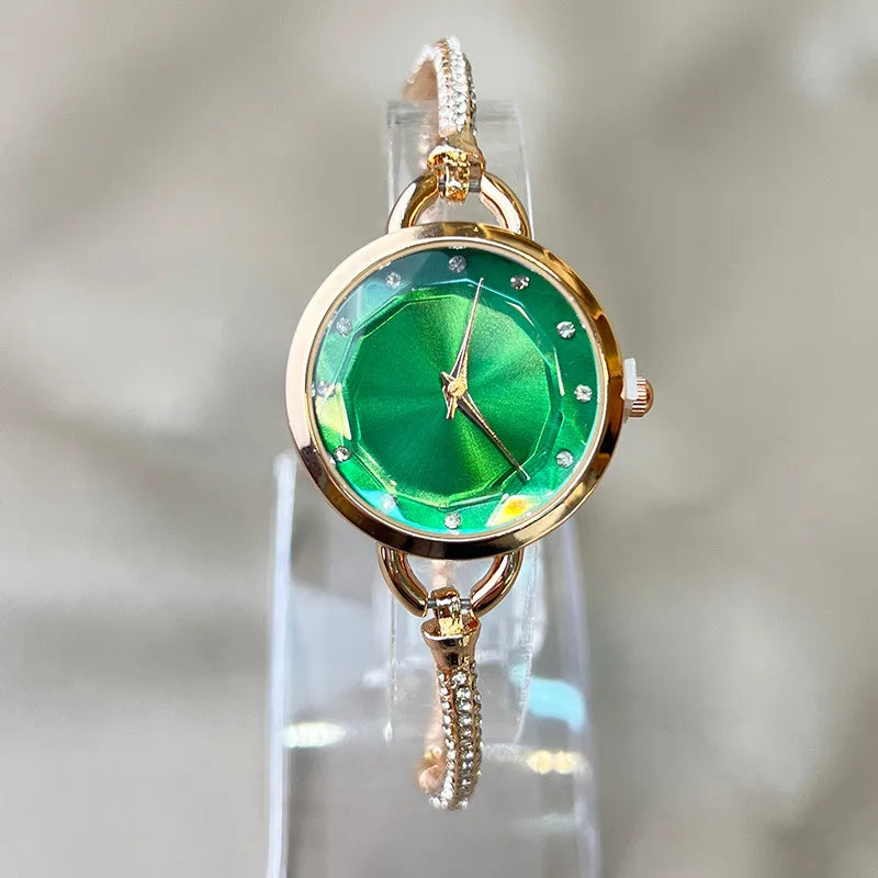 Simple Style Geometric Jewelry Buckle Quartz Women's Watches