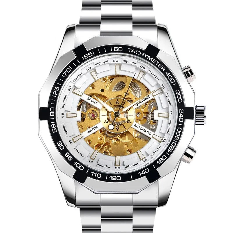 business gear double side snaps mechanical men's watches
