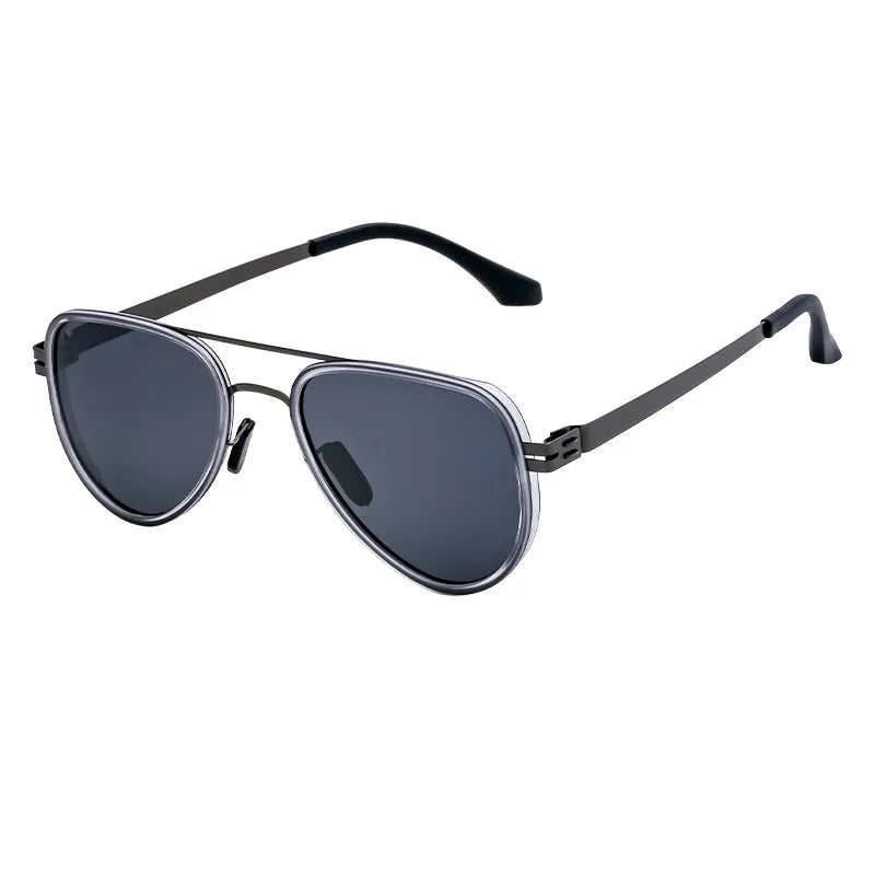 Retro Classic Style Geometric Tac toad glasses Full Frame Men's Sunglasses