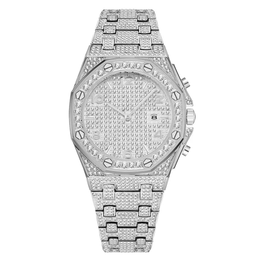 Fashion Geometric Butterfly Double Snap Quartz Men's Watches