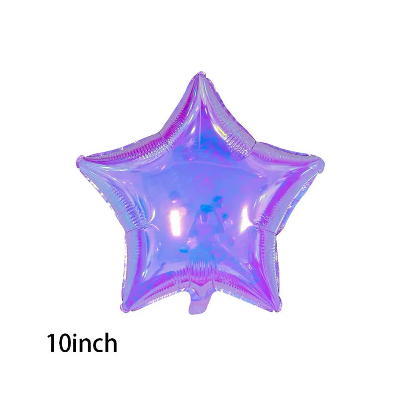 Birthday Casual Sweet Star Heart Shape Butterfly Aluminum Film Party Festival Balloons