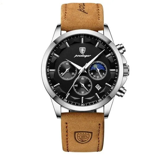 casual round buckle quartz men's watches