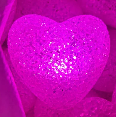 Hand-held love lamp chorus props red heart-shaped rice nightlight stage performance props wholesale