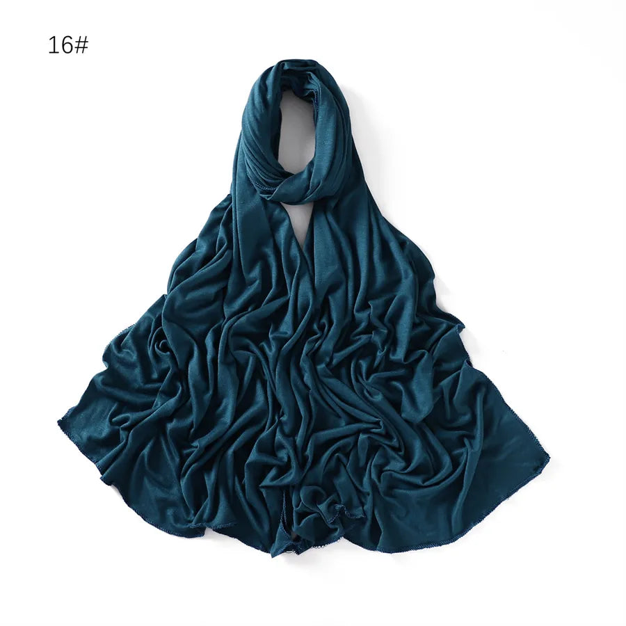 women's basic solid color mercerized cotton modal cotton linen scarves