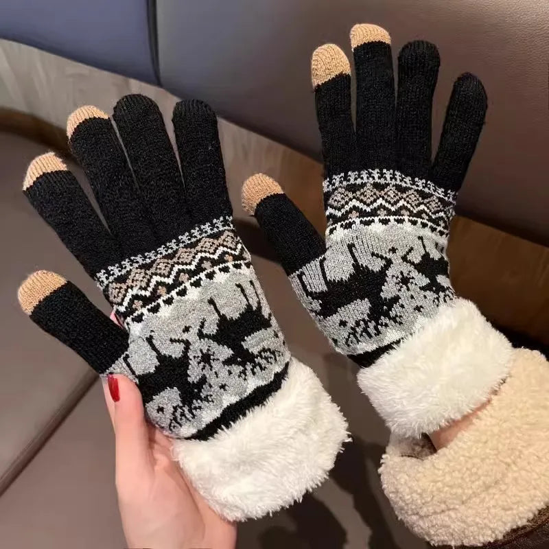unisex simple style solid color gloves 1 set