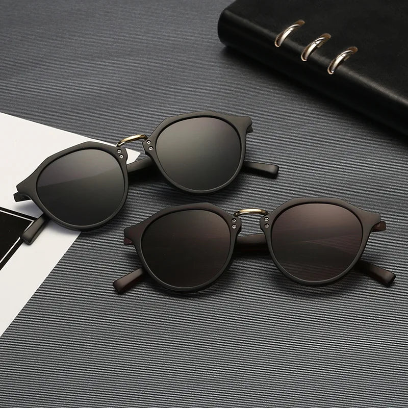 Business Retro Sunglasses Pc Cat Eye Full Frame Men's Sunglasses