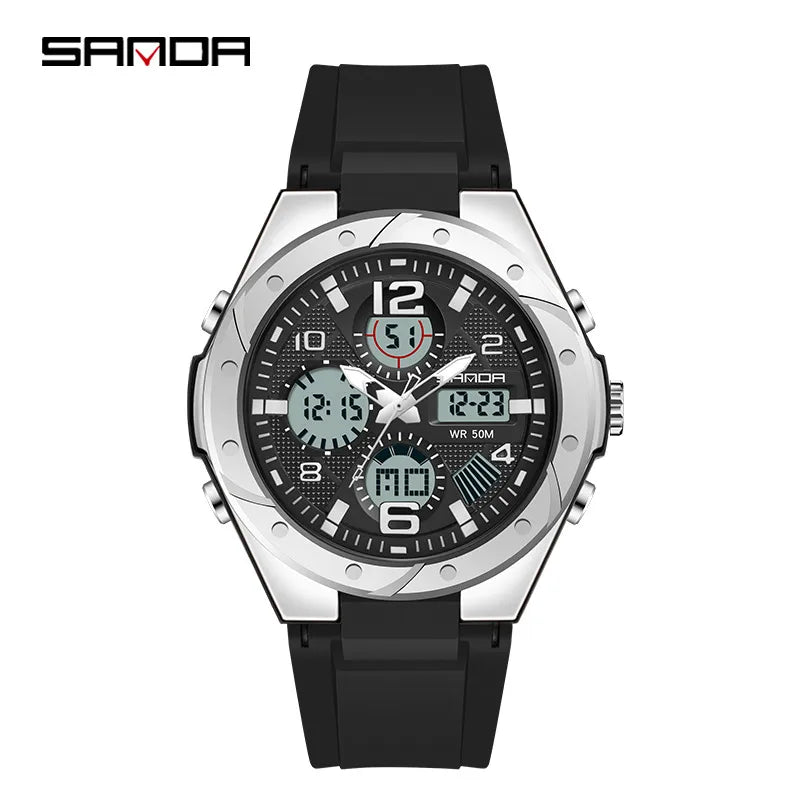 modern style solid color electronic men's watches
