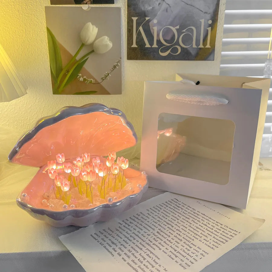Simple Style Shell tulips ceramics Lighting Accessories