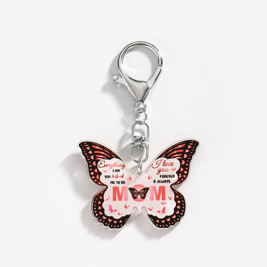 Elegant Lady Simple Style Butterfly Arylic Unisex Keychain