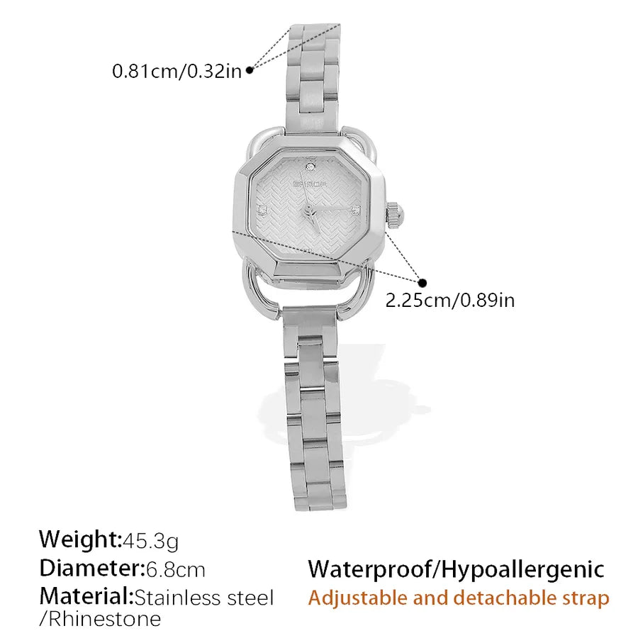 Elegant Vintage Style Commute Round Electronic Watch Women's Watches