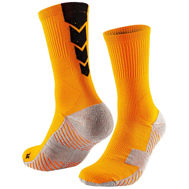 men's sports geometric cotton jacquard crew socks a pair