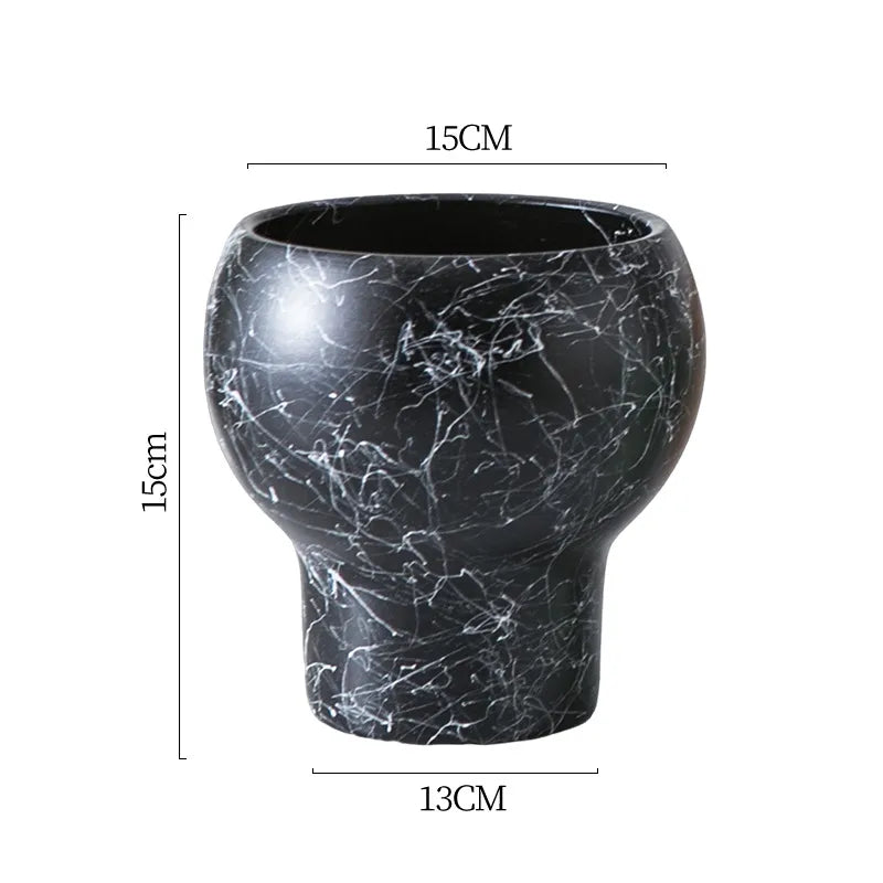 Simple Style Classic Style Solid Color ceramics Flowerpot Artificial Decorations