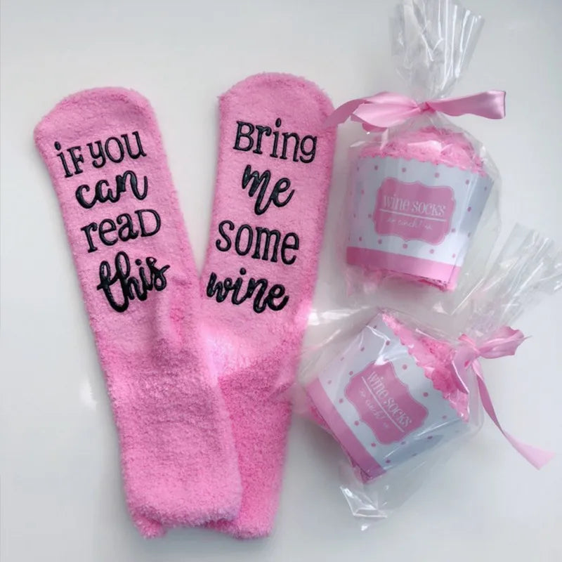 unisex casual letter polyester crew socks a pair