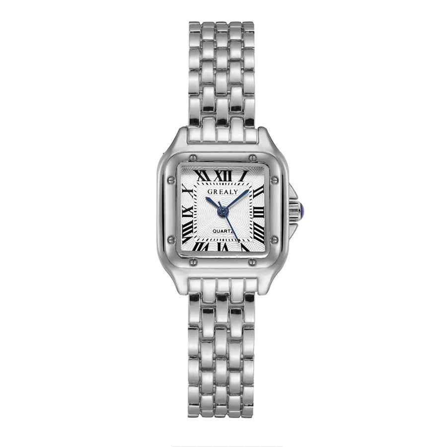 Fashion   stainless steel women's brand quartz watch business casual steel belt Women's Watch