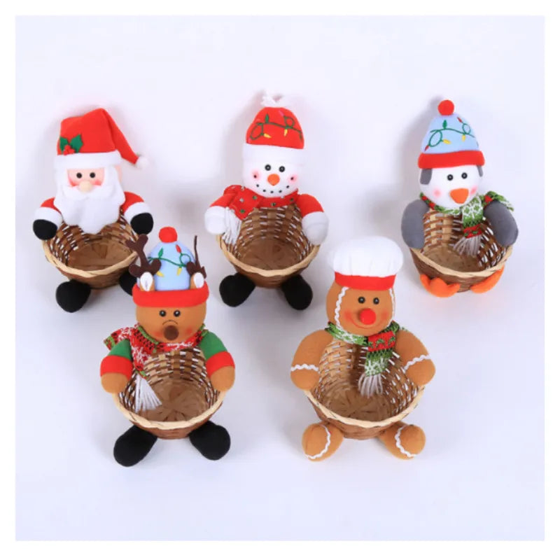 christmas cute santa claus gingerbread snowman bamboo strip party gift wrapping supplies