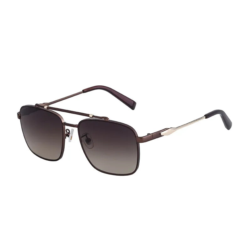 Vacation Classic Style Solid Color Pc Square Full Frame Men's Sunglasses