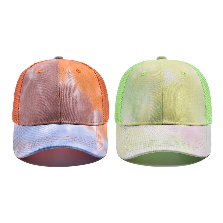 Unisex Casual Vintage Style Sport Style Tie Dye Curved Eaves Baseball Cap