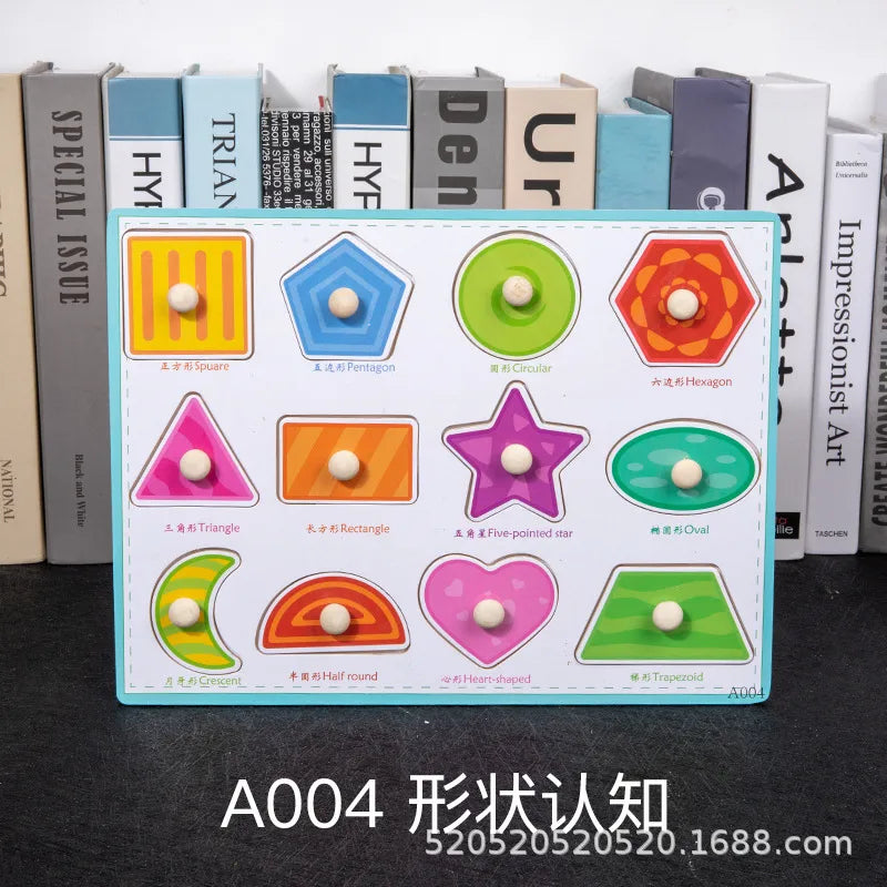 children 's education wooden toys numbers alphabet fruit intelligence building blocks 1 set