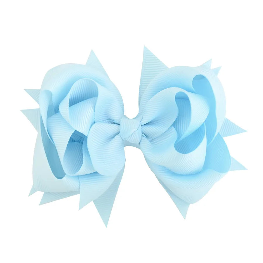 new simple flower fishtail bow hairpin set