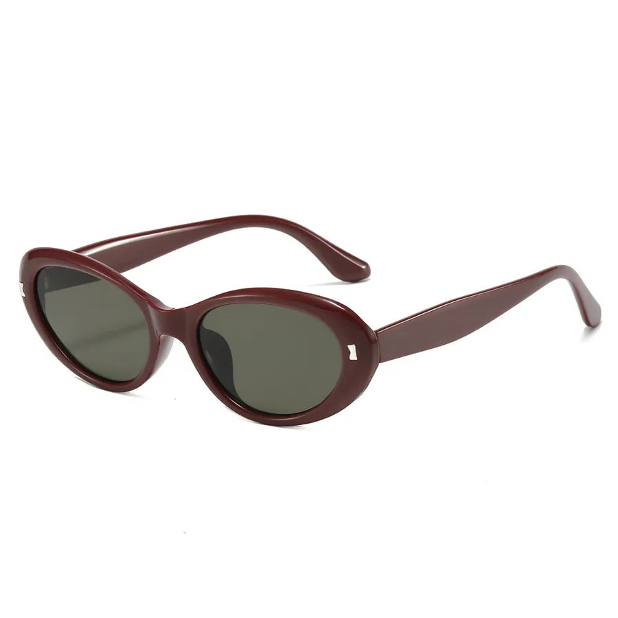 Vacation Classic Style Geometric Pc Cat Eye Full Frame Women's Sunglasses