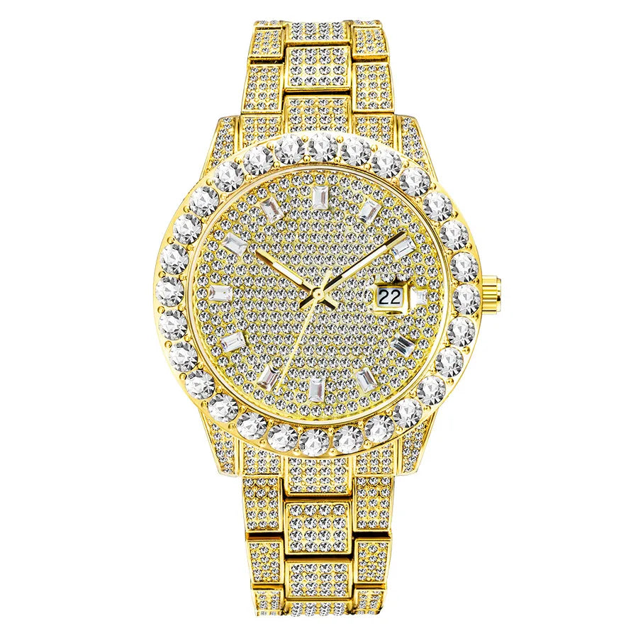 Fashion Geometric Butterfly Double Snap Quartz Men's Watches