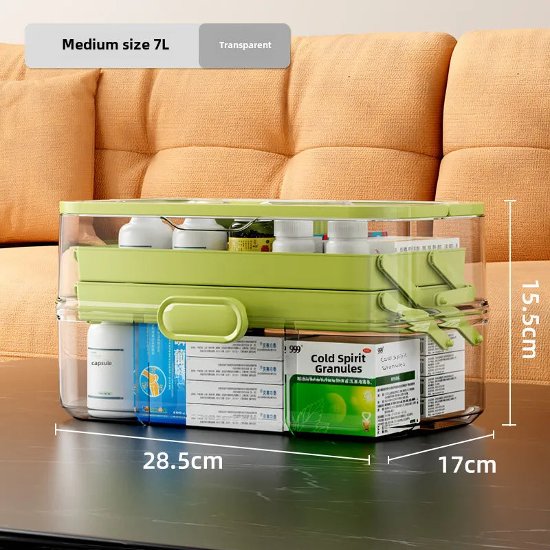 Medicine box Family medicine box household large capacity children's medicine multi-layer medical storage box first aid box small medicine box