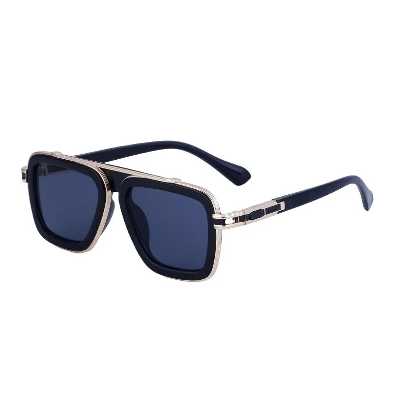 Casual Elegant Lady Solid Color Pc Square Full Frame Men's Sunglasses