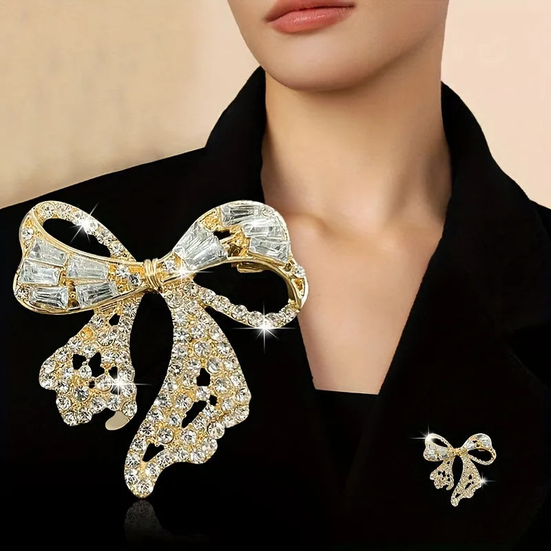 Elegant Luxurious Pin Bow Knot Alloy Women's Brooches 1 Piece