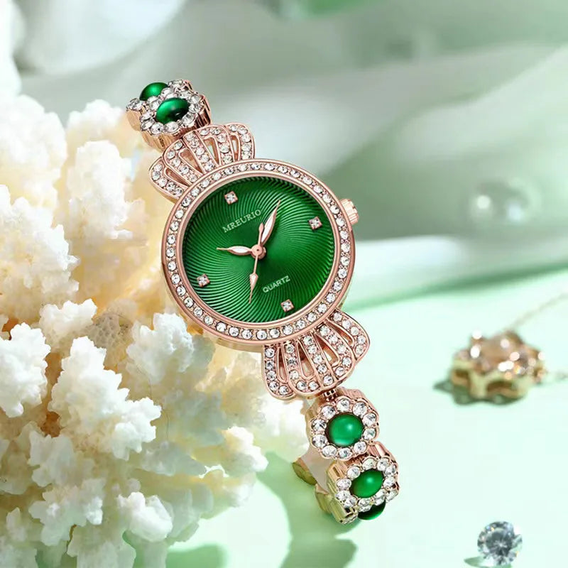 Casual Elegant Crown Jewelry Buckle Quartz Women's Watches