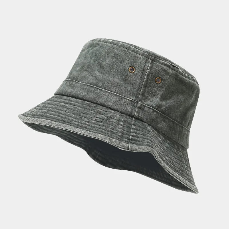 women's elegant basic simple style solid color patchwork flat eaves bucket hat