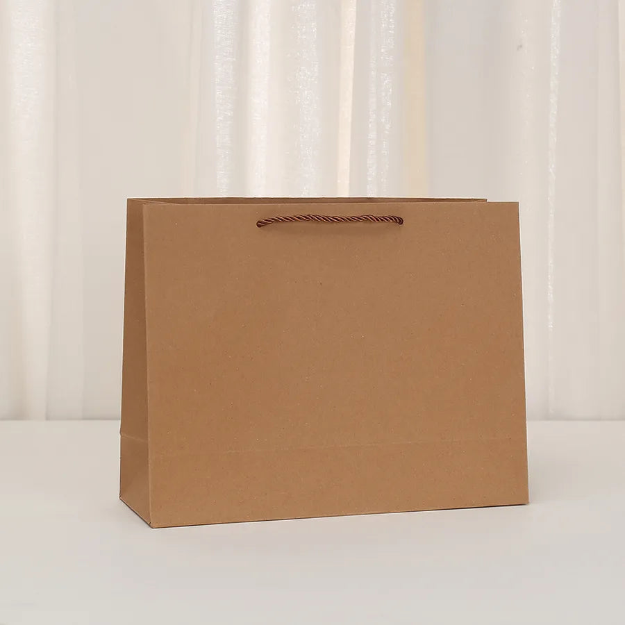 Simple Style Solid Color Kraft Paper Daily Birthday Gift Bags Party Supplies Gift Wrapping Supplies 1 Piece