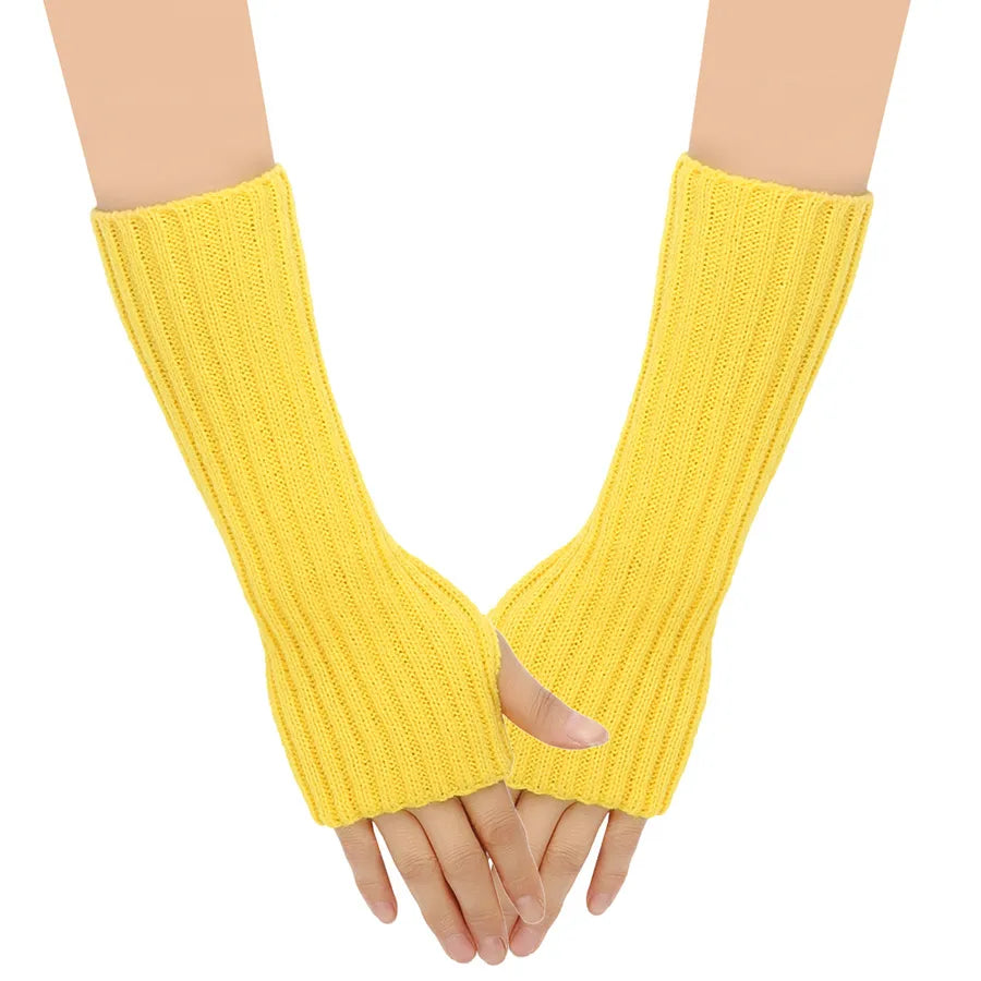 women's modern style solid color gloves 1 pair