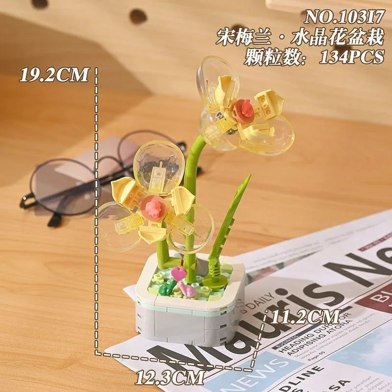 Kids(7-16Years) Children Unisex Flower ABS Building Toys Learning & Education Toys