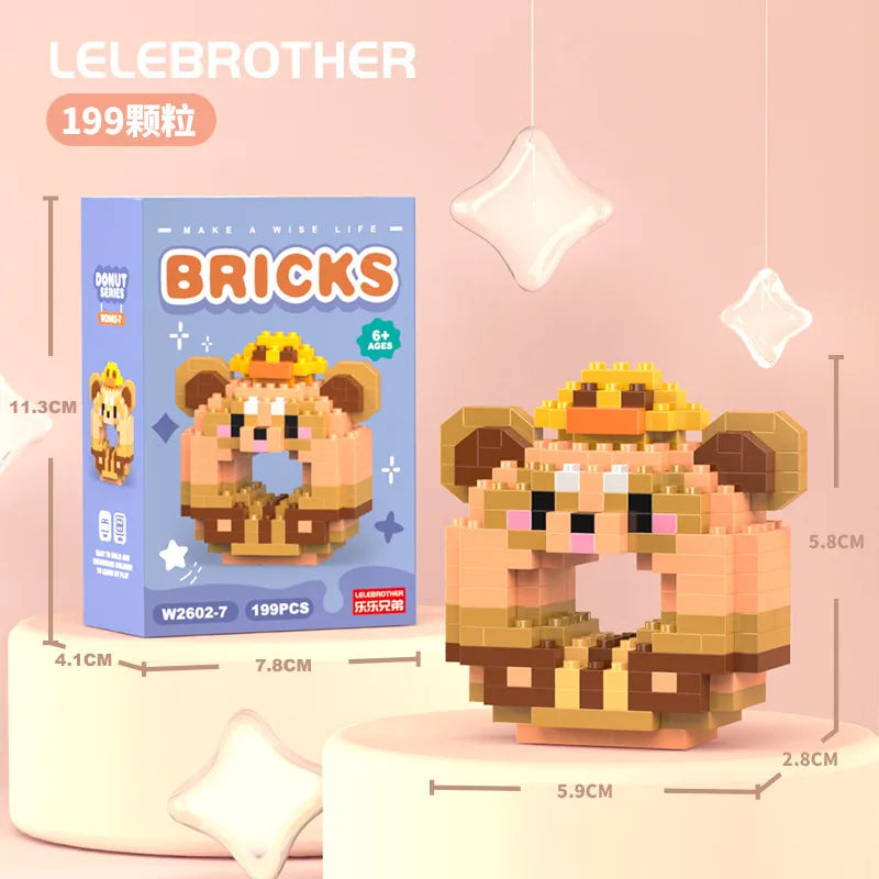 Children Unisex Animal Cartoon Plastic Building Toys