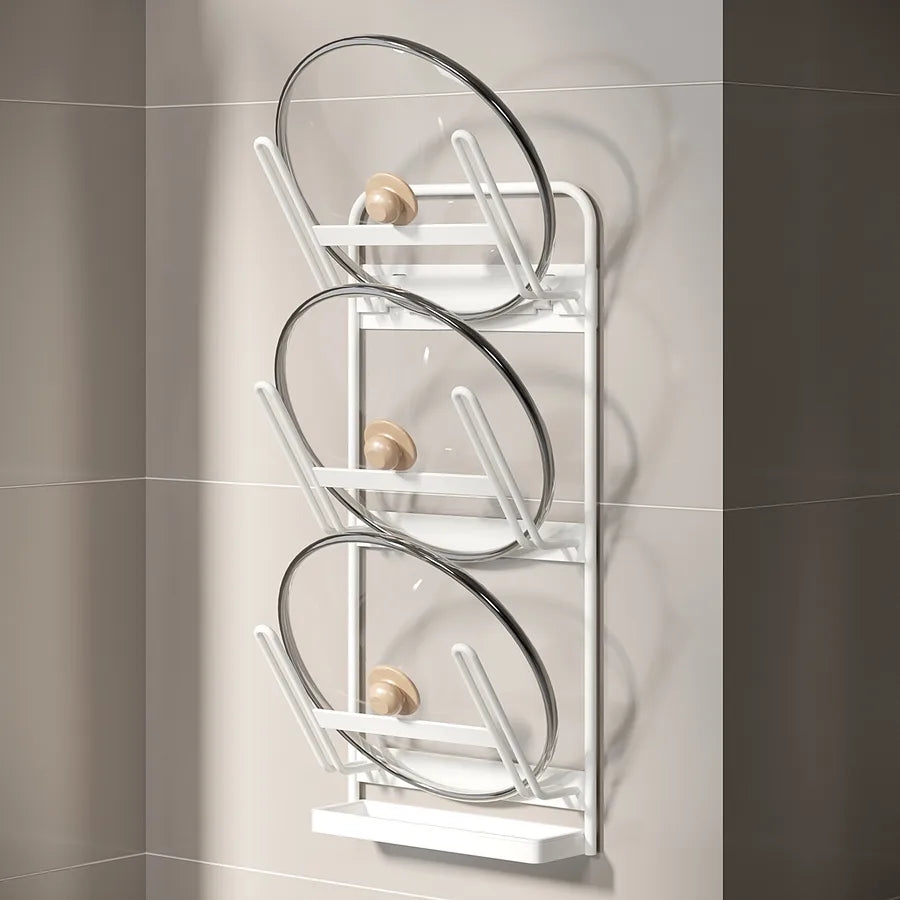 Simple Style Geometric Iron Kitchen Racks
