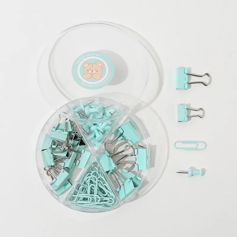 solid color metal class learning graduation cute paper clip long tail clip