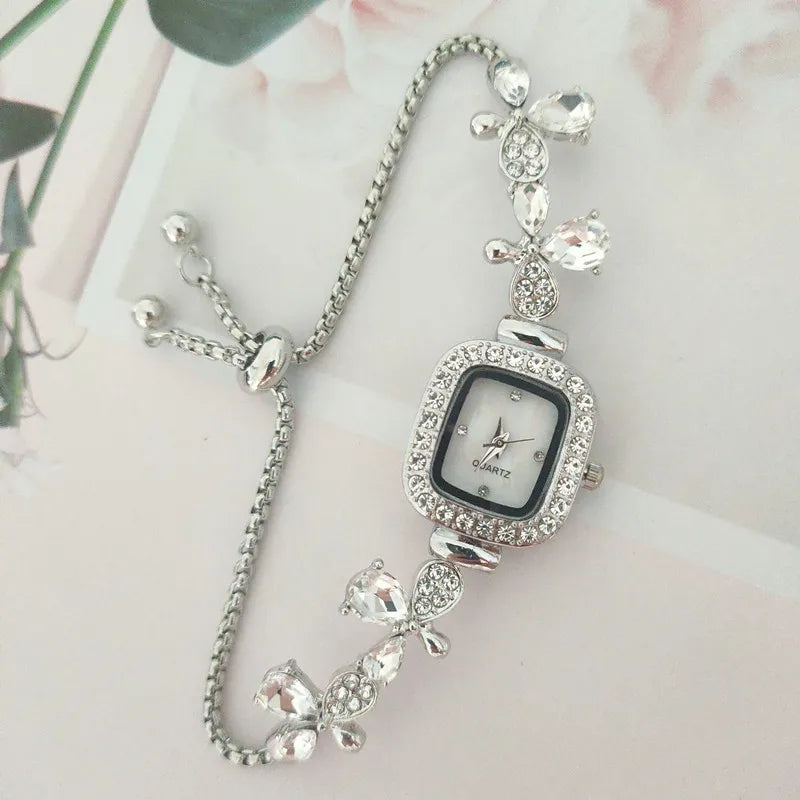 Elegant Solid Color Telescopic Rope Quartz Watch Women's Watches