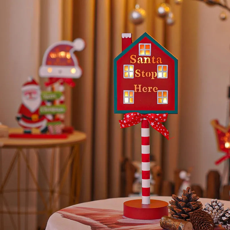 Christmas Cartoon Style Fruit Wood Party Lightings