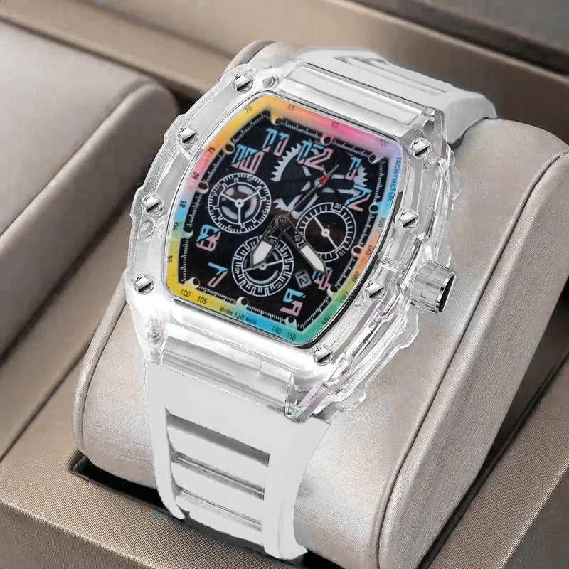 Zido Brand High-value Leisure Sports Automatic Quartz Luminous Waterproof Richard Men's Watch Colorful