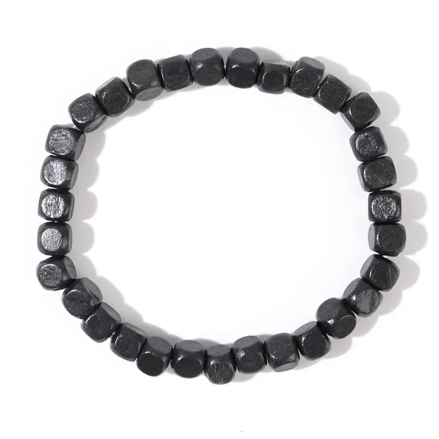 Elegant Retro Streetwear Geometric Wood Wholesale Bracelets