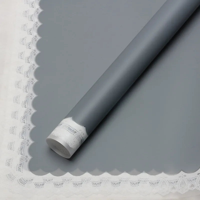 Elegant Romantic Lace Plastic Daily Date Korean Floral Wrapping Paper Party Supplies Gift Wrapping Supplies 1 Pack of 20 Sheets