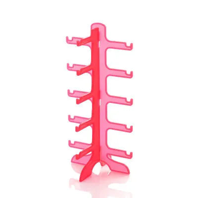 artistic solid color plastic jewelry display