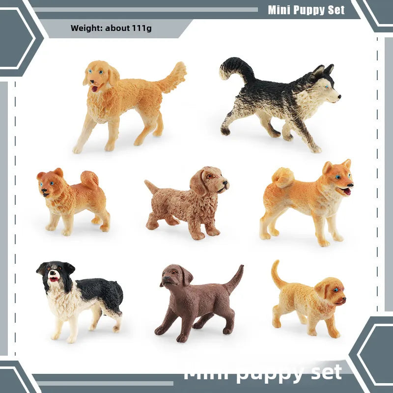simulation mini farm poultry chicken duck goose cow gold small animal miniature model sand table ornaments wholesale