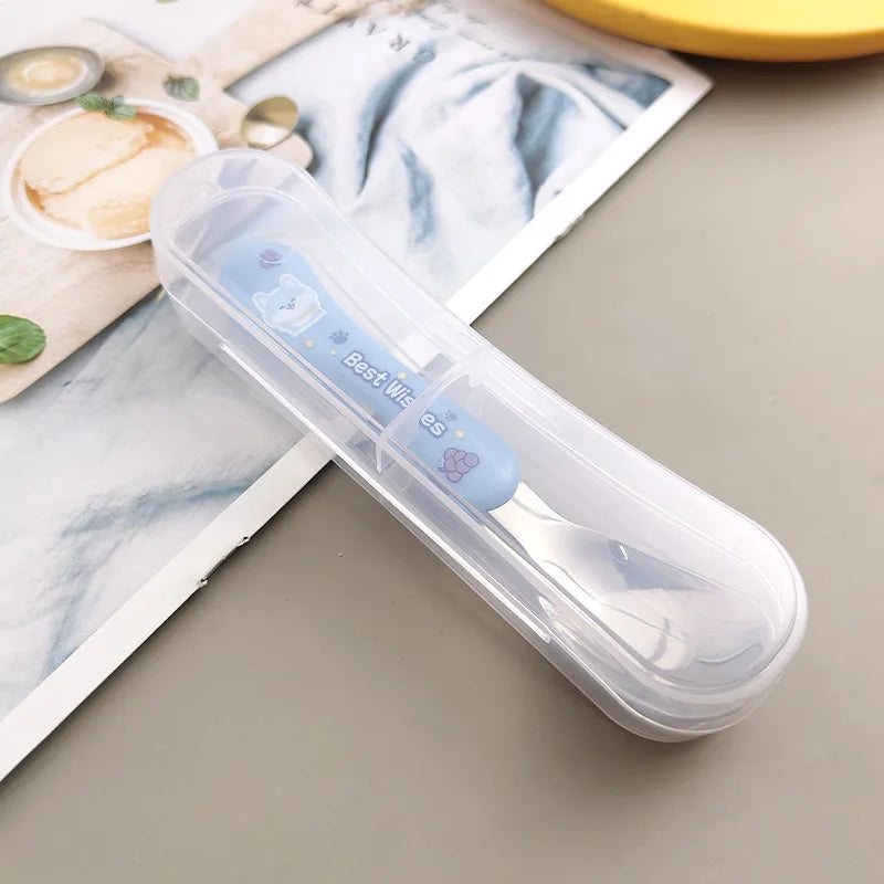 casual solid color stainless steel spoon 1 set