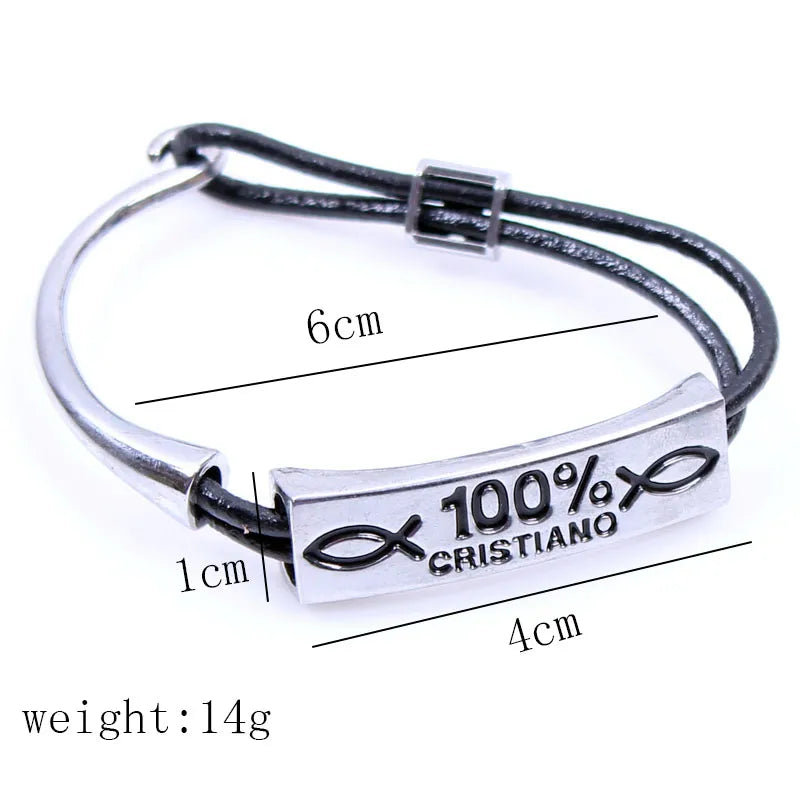 Hip-Hop Rock Punk Infinity Skull Pu Leather Alloy Leather Braid Halloween Men's Bracelets