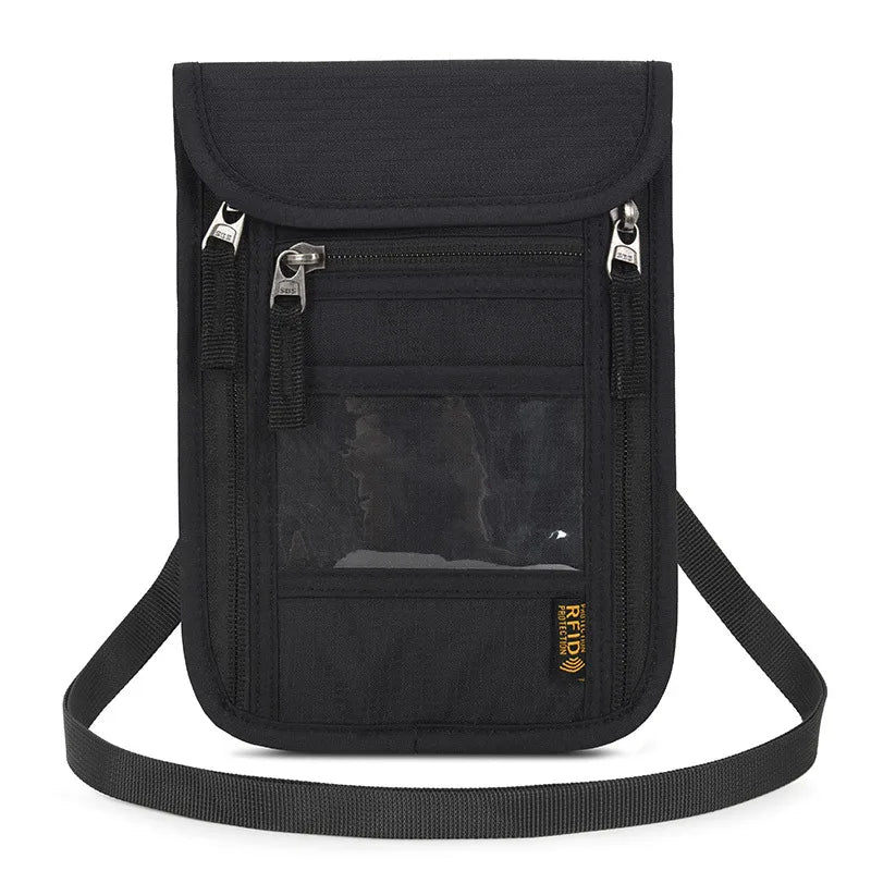 Unisex Basic Solid Color Nylon Waterproof Passport Holders